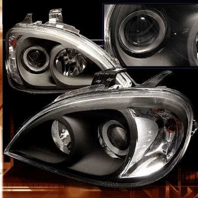 Custom Disco - Mercedes-Benz ML Custom Disco Black Projector Headlights - LHP-BW16398JM-TM