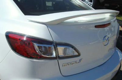 DAR Spoilers - Mazda 3 Sedan DAR Spoilers OEM Look 3 Post Wing w/o Light ABS-735