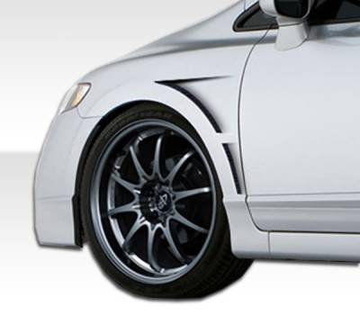 Duraflex - Honda Civic 4DR Duraflex GT Concept Fenders - 2 Piece - 106190