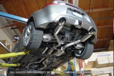 Greddy - Nissan 370Z Greddy Turbo Racing Ti-C Catback Exhaust System with Dual Mufflers - 10127911