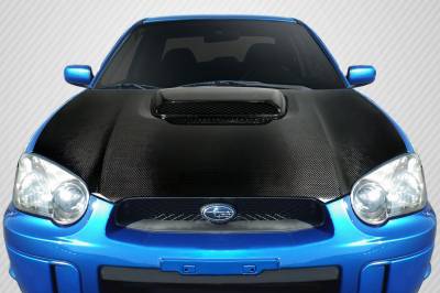 Carbon Creations - Subaru WRX Carbon Creations STI Look Hood - 1 Piece - 100598