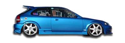 Duraflex - Honda Civic 2DR & 3DR Duraflex Bomber Side Skirts Rocker Panels - 2 Piece - 101719
