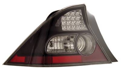 Anzo - Honda Civic 2DR Anzo LED Taillights - Black - 321035