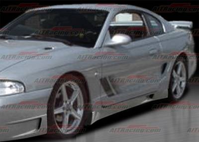 AIT Racing - Ford Mustang AIT Racing Stallion Style Side Skirts - FM94HISTASS