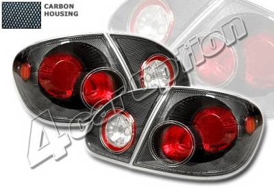 4 Car Option - Toyota Corolla 4 Car Option Altezza Taillights - Carbon Fiber Style - LT-TCL03F-YD