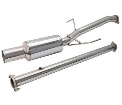 4 Car Option - Mitsubishi Lancer 4 Car Option Cat-Back Exhaust System with Stainless Steel Tip - MUX-ML03