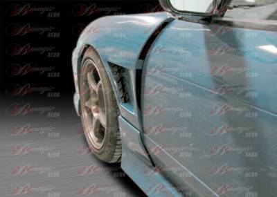 AIT Racing - Nissan 240SX AIT Racing D2 Style Wide Front Fenders - N24089BMD2SFF