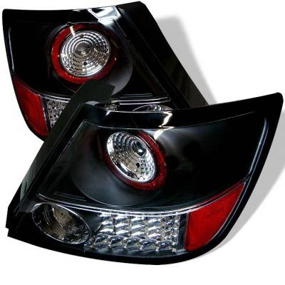 Spyder Auto - Scion tC Spyder LED Taillights - Black - 111-TT01-LED-RC