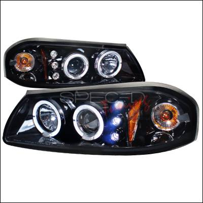 Spec-D - Chevrolet Impala Spec-D Halo Projector Headlight Gloss - Black Housing - Smoke Lens - 2LHP-IPA00G-TM