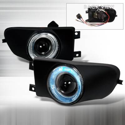 Spec-D - BMW 5 Series Spec-D Projector Fog Lights - Clear - LFP-E3997H-YL