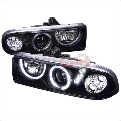 Spec-D - Chevrolet S10 Spec-D Projector Headlights - Black Housing - LHP-S1098JM-RS