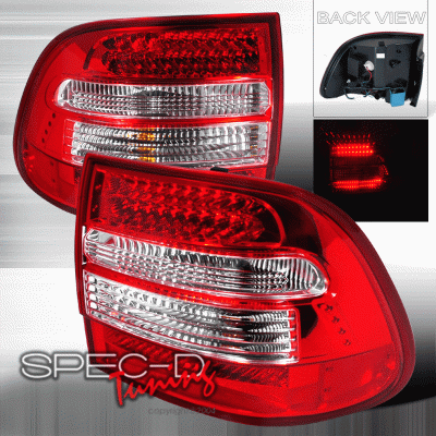 Spec-D - Porsche Cayenne Spec-D LED Taillights - Red - LT-CAY03RLED-KS