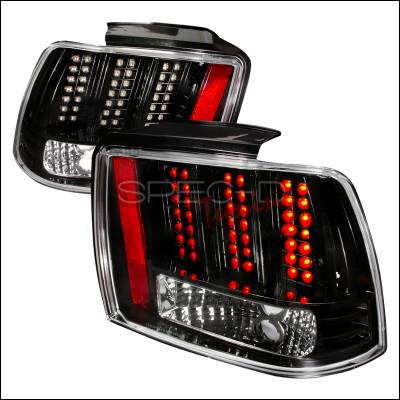 Spec-D - Ford Mustang Spec-D LED Taillights - Black - LT-MST99JMLED-DP