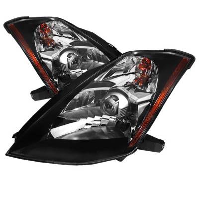 Spyder Auto - Nissan 350Z Spyder OEM Style Projector Headlights - Black - PRO-ZO-N350Z03-BK