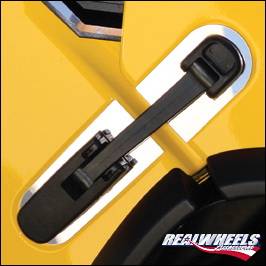 RealWheels - Hummer H2 RealWheels Hood Latch Trim - Polished Stainless Steel - Pair - RW119-1-A0102