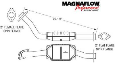 MagnaFlow - MagnaFlow Direct Fit 29.25 Inch Catalytic Converter - 93385