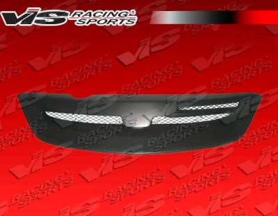 VIS Racing. - Honda Civic HB VIS Racing Type R Front Grille - Carbon Fiber - 02HDCVCHBTYR-015C