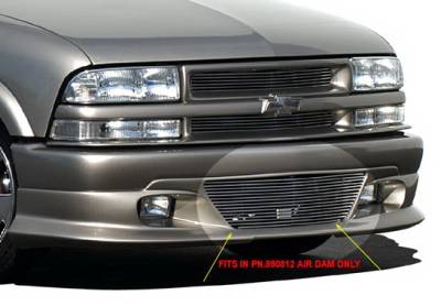 Wings West - Chevrolet S10 Wings West Brushed Lower Billet Grille - 302007L