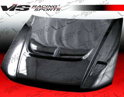 VIS Racing - Mitsubishi Galant VIS Racing Monster Black Carbon Fiber Hood - 99MTGAL4DMON-010C