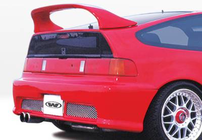 VIS Racing - Honda CRX VIS Racing Racing Series Rear Bumper Cover - Polyurethane - 890330