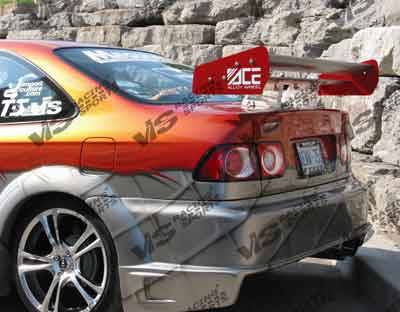 VIS Racing - Honda Civic 2DR & 4DR VIS Racing Battle Z Rear Bumper - 96HDCVC2DBZ-002