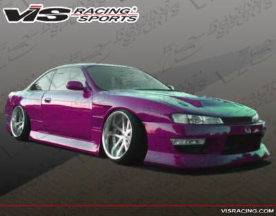 VIS Racing. - Nissan 240SX VIS Racing B Speed Widebody Side Skirts - 95NS2402DBSPWB-004