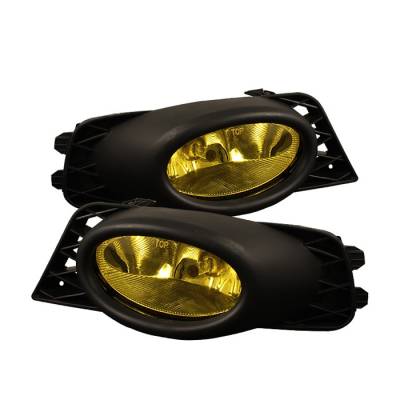 Spyder - Honda Civic 4DR Spyder OEM Fog Lights - Yellow - FL-CL-HC09-4D-Y
