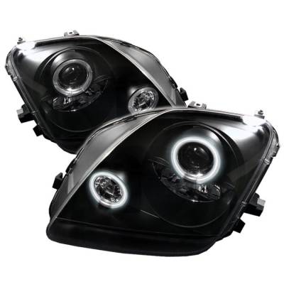 Spyder - Honda Prelude Spyder Projector Headlights - CCFL Halo - Black - 444-HP97-CCFL-BK