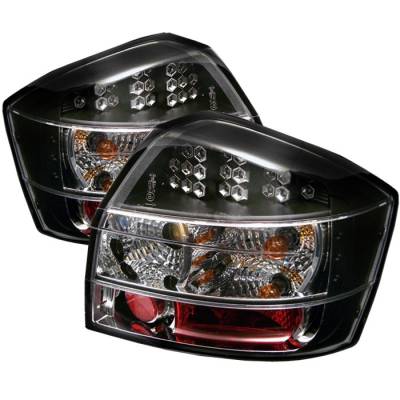 Spyder - Audi A4 Spyder LED Taillights - Black - 111-AA402-LED-BK