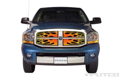 Putco - Dodge Ram Putco Flaming Inferno Stainless Steel Grille - 4 Color - 89356
