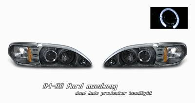 OptionRacing - Ford Mustang Option Racing Projector Headlight - 11-18168