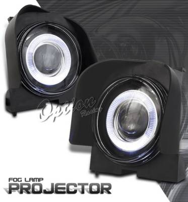OptionRacing - Ford Explorer Option Racing Fog Light Kit - Halo Projector - 28-18239