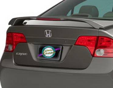 California Dream - Honda Civic 4DR California Dream OE Style Spoiler with Light - Unpainted - 627L