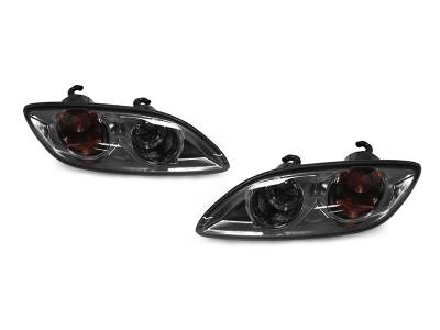 Depo - Mazda RX7 Crystal Black / Smoke DEPO Front Bumper Singal Lights