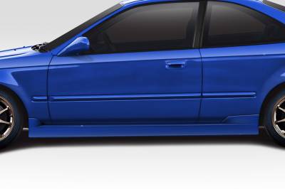 Duraflex - Honda Civic 2DR C Speed Duraflex Side Skirts Body Kit 116057