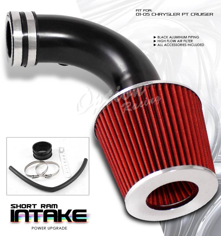 Red Cold Air Intake Kit For 2001-2009 Chrysler PT Cruiser 2.4L Non-Turbo