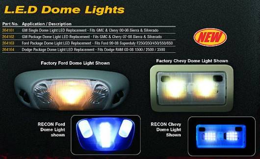 Ford Superduty Recon Dome Light Set Led Replacement 264163