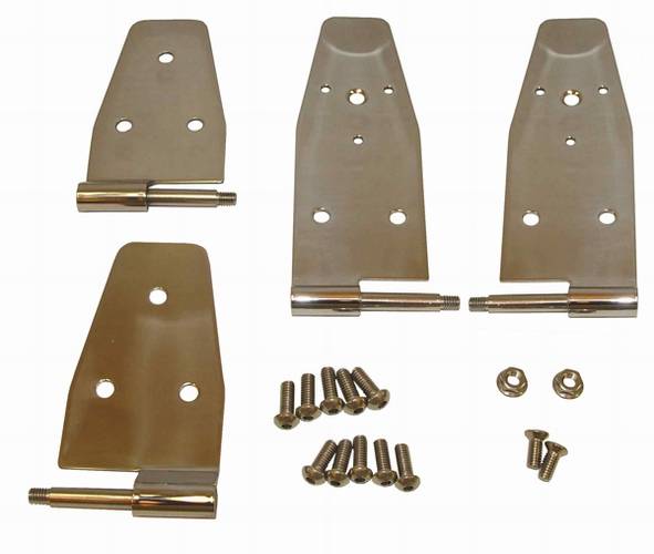 Rugged Ridge Door Hinge Kit For Use with Full Steel Doors 4 Piece