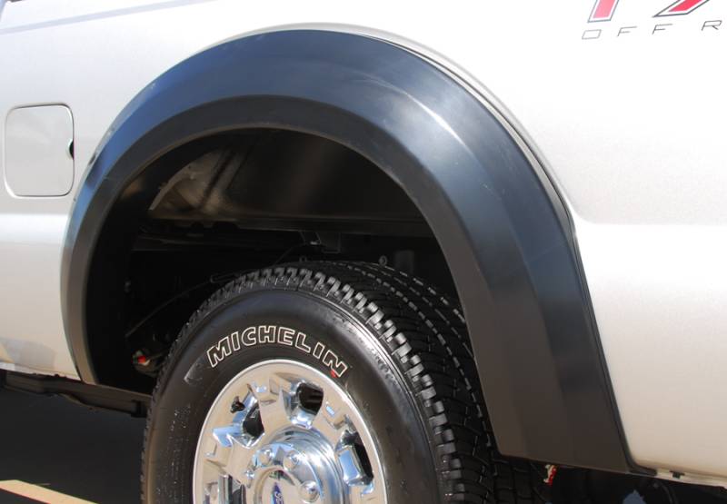 Ford F250 Prestige Rear Pair EX Wide Style Textured Fender Flare Set