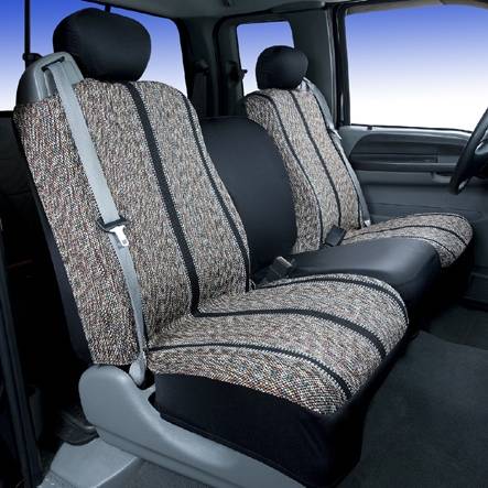 Saddle Blanket Front Bench Seat Cover For Nissan D21 Pickup 1986-1994 – Linen-Cotton, Washable, Pockets