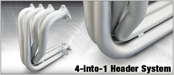 Silver DC Sports CHC3002 4-1 Header with Ceramic Coating 