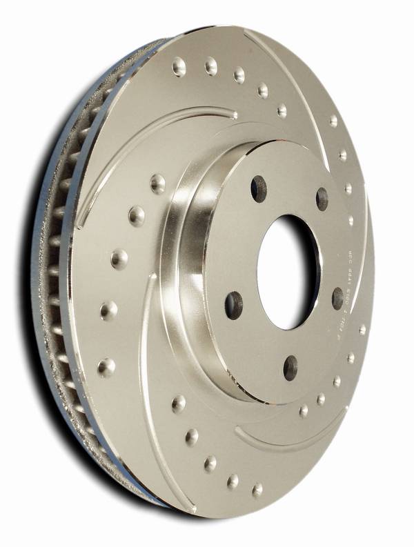 Chevrolet Impala SP Performance Cross Drilled and Slotted Vented Front Rotors F5546