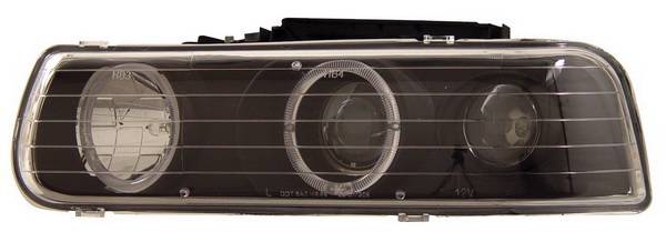 Anzo - Chevrolet Silverado Anzo Projector Headlights - with Halo Black - 111012
