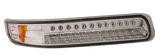 Anzo - Chevrolet Silverado Anzo LED Parking Lights - Chrome with Amber - 511054