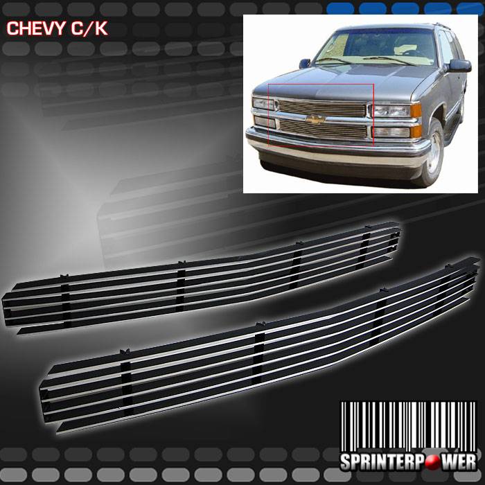 thumbnail image 2 of TRUCKMUSE Black Billet Grille For 03-05 Chevy Silverado 1500 SS – Upper & Lower Set – Bolt-Over Installation 2 of 6