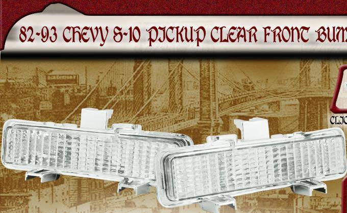 Amber/Clear Front Bumper Light Lenses For Datsun Nissan 720 Pickup (1980-1986) – Pair