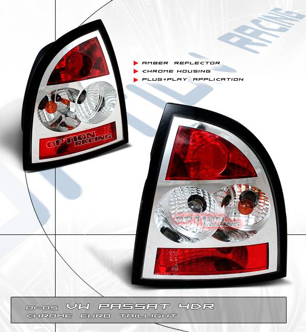 Passat 4Dr Euro Chrome Tail Lights