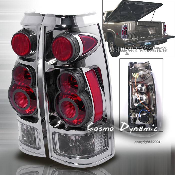 3D Retro Chrome Taillights