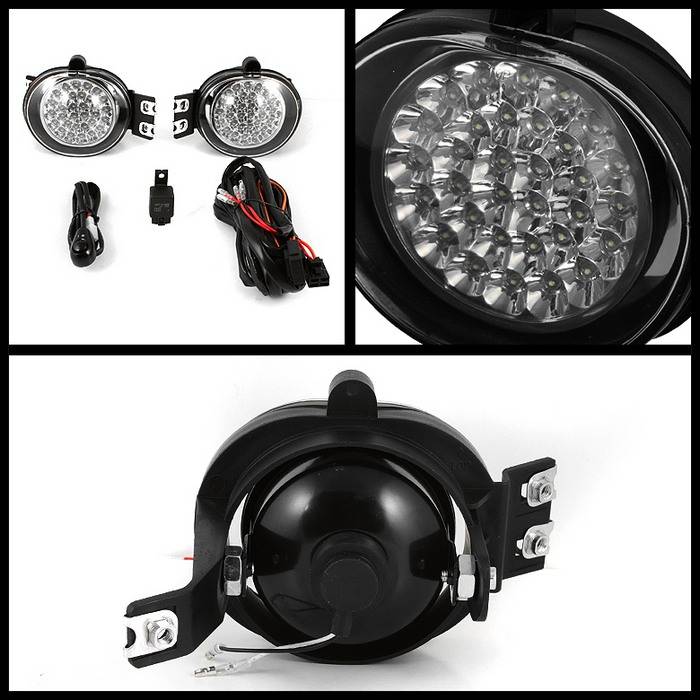 Dodge Durango Spyder LED Fog Lights Clear FLLEDDRAM02C