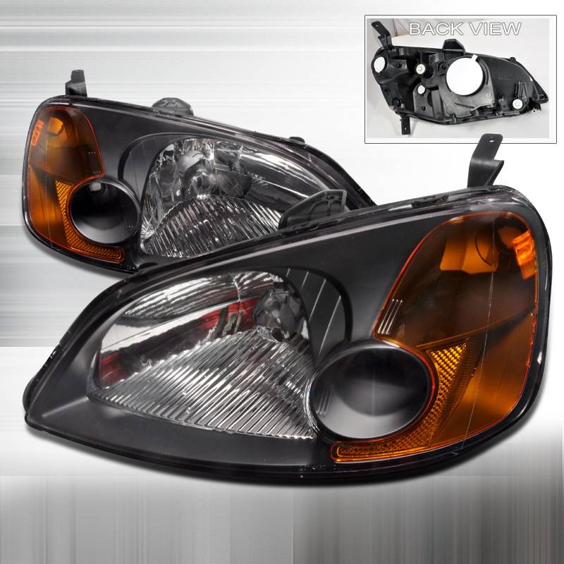 Honda Civic SpecD Crystal Housing Headlights Black 2LHCV01JMRS